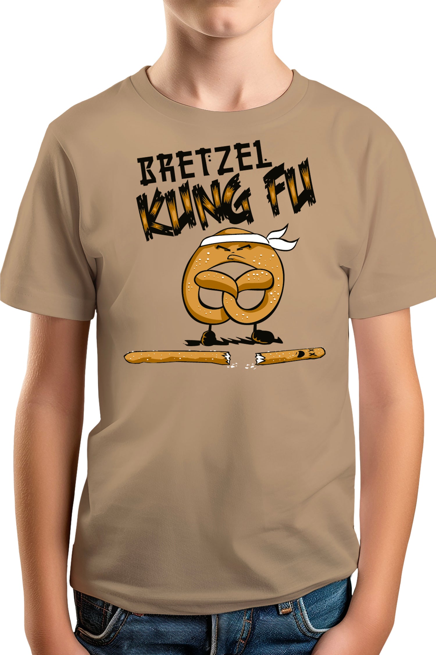 T-Shirt Garçon Le Bretzel est plus fort que le Stick
