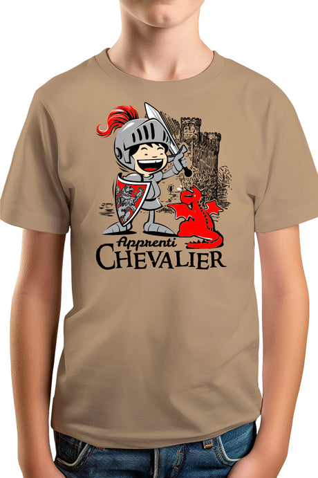 T-Shirt Garçon Apprenti Chevalier dressage dragon