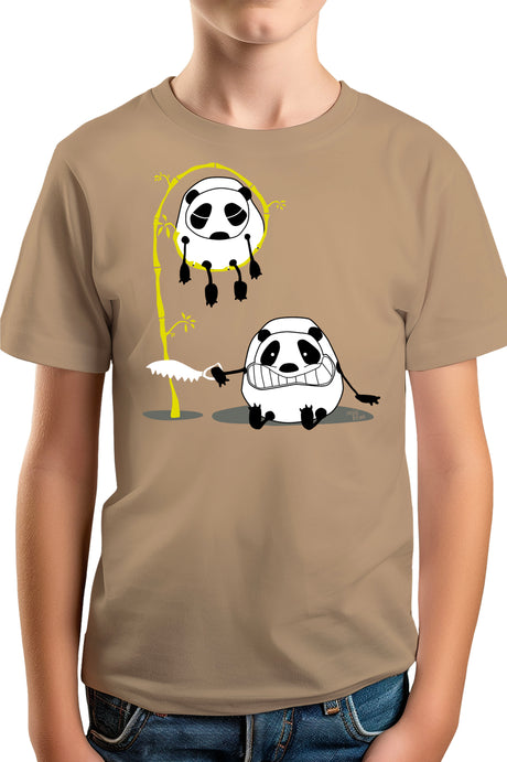 T-Shirt Garçon Panda et bambou