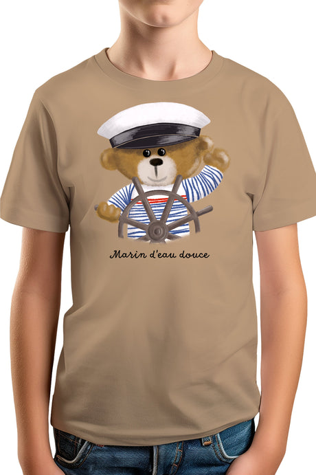 T-Shirt Garçon Ourson marin d'eau douce