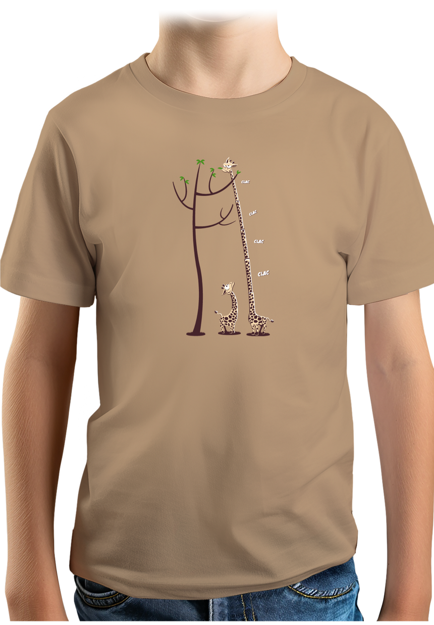 T-Shirt Garçon Girafe dépliable