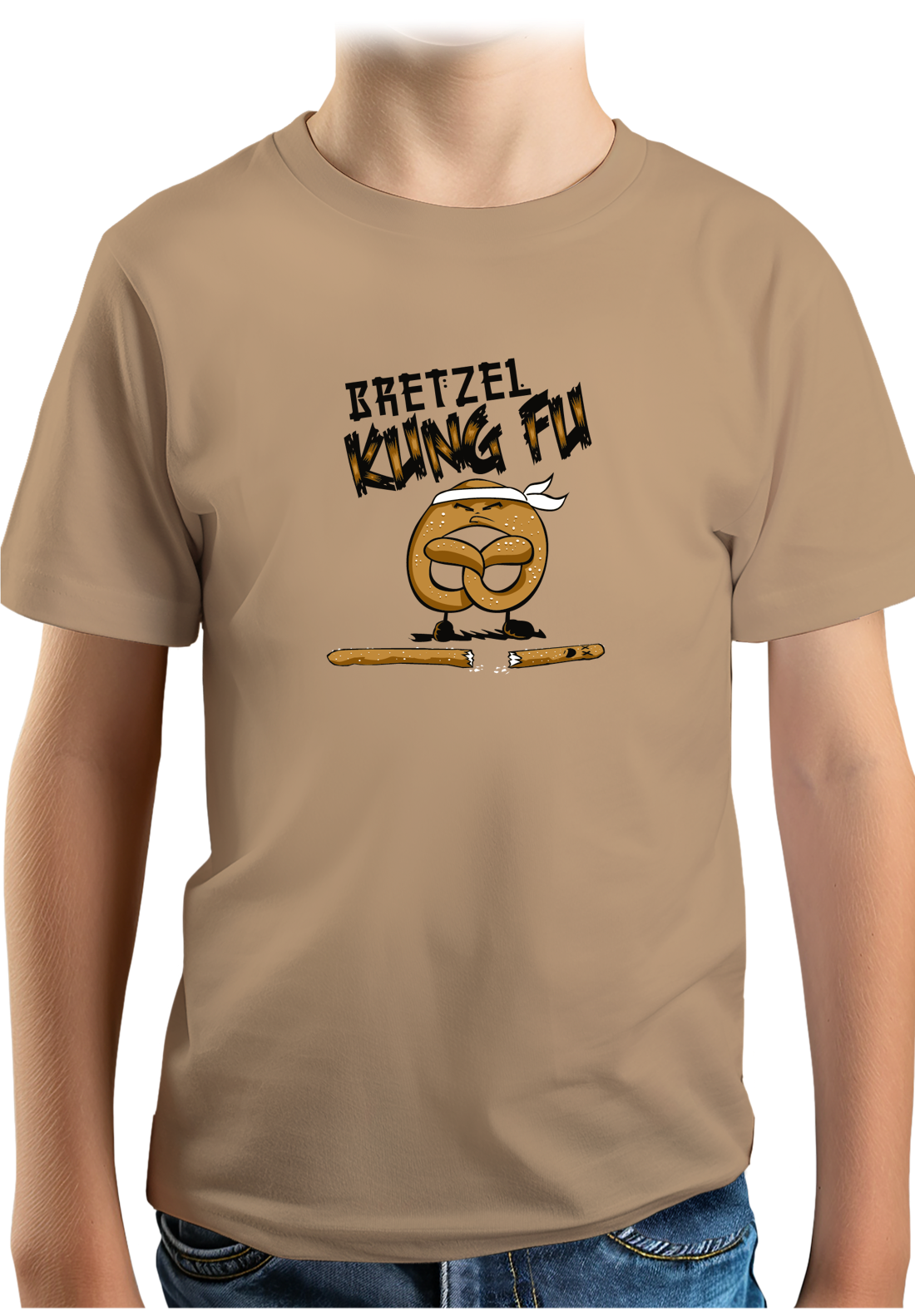 T-Shirt Garçon Le Bretzel est plus fort que le Stick