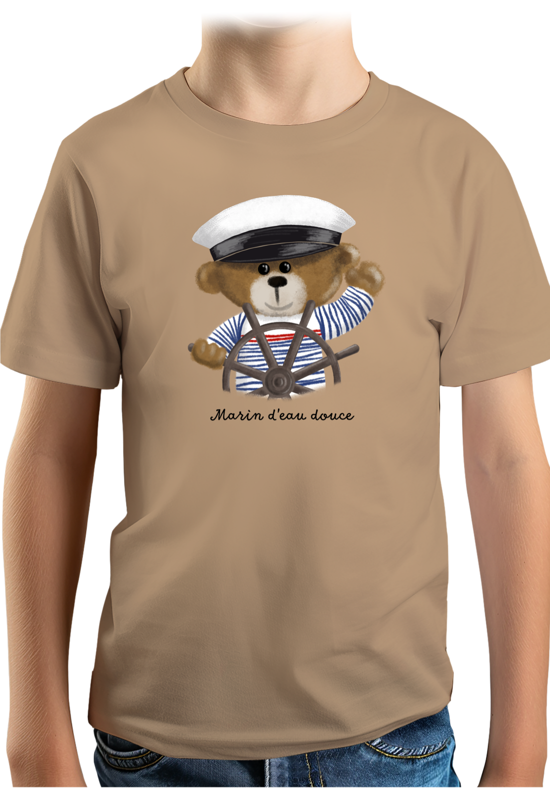 T-Shirt Garçon Ourson marin d'eau douce