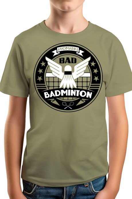 T-Shirt Garçon Bad badminton university