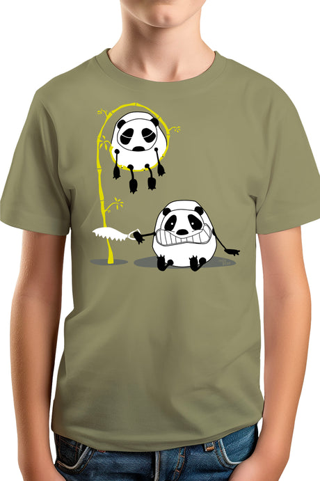 T-Shirt Garçon Panda et bambou