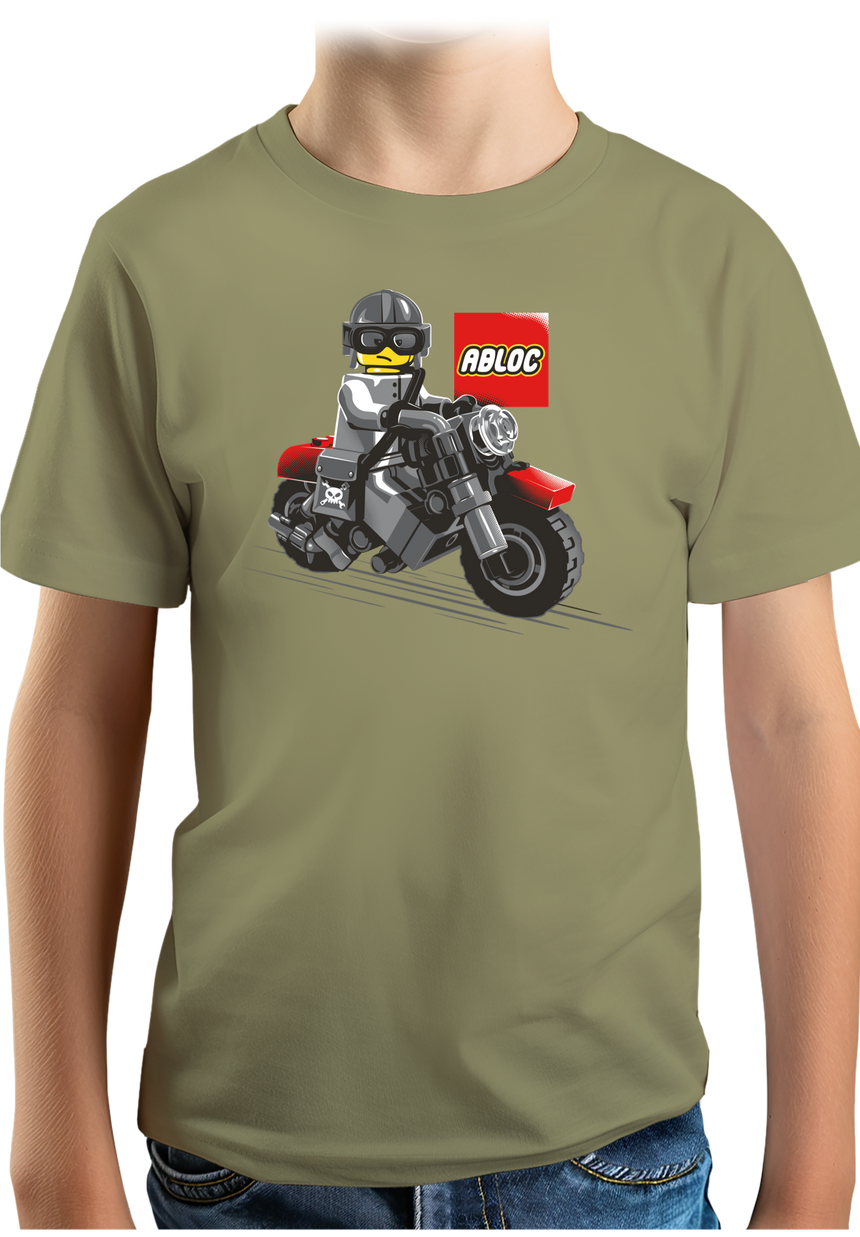 T-Shirt Garçon Moto de construction ABLOC