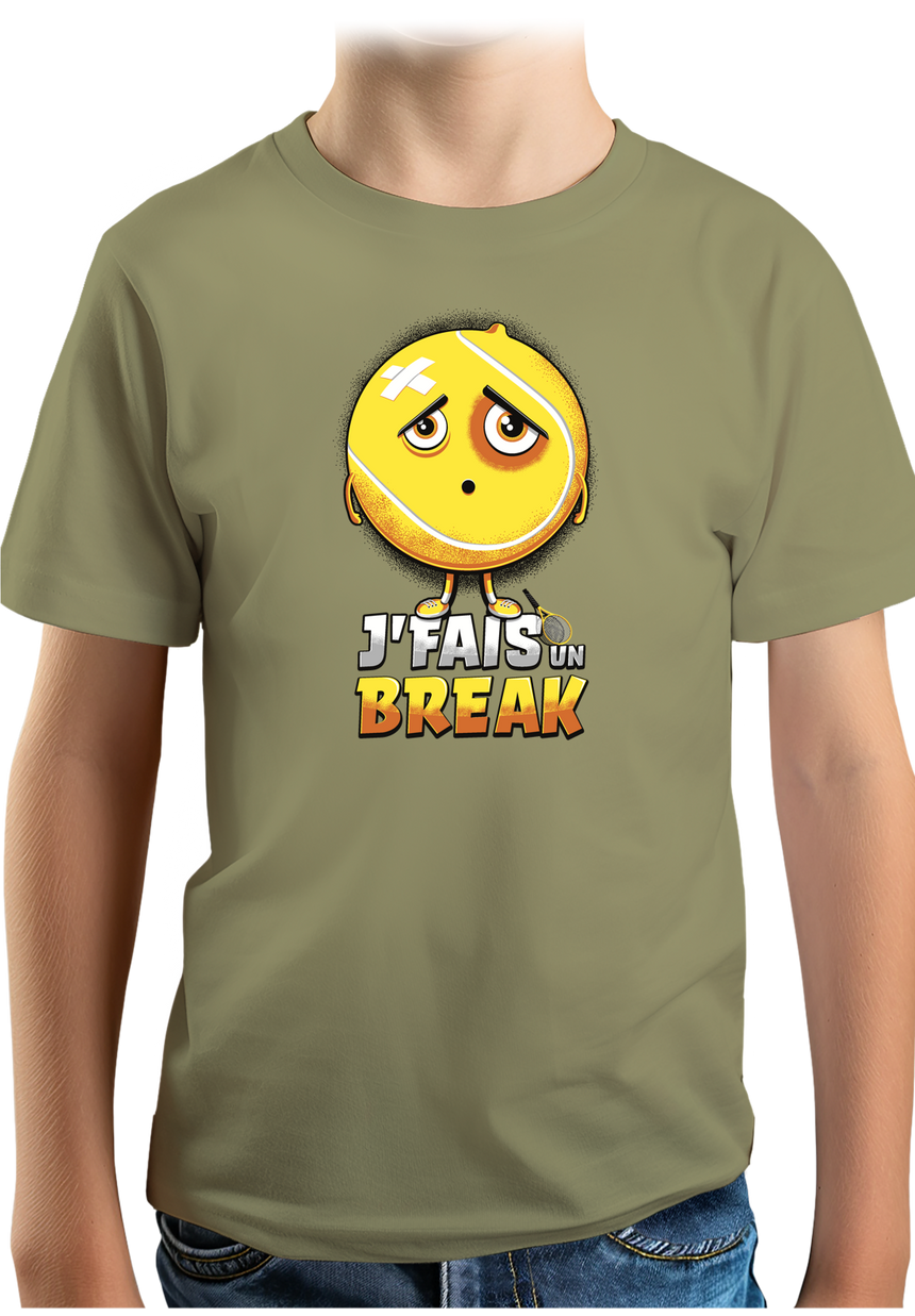 T-Shirt Garçon Balle je fais un break