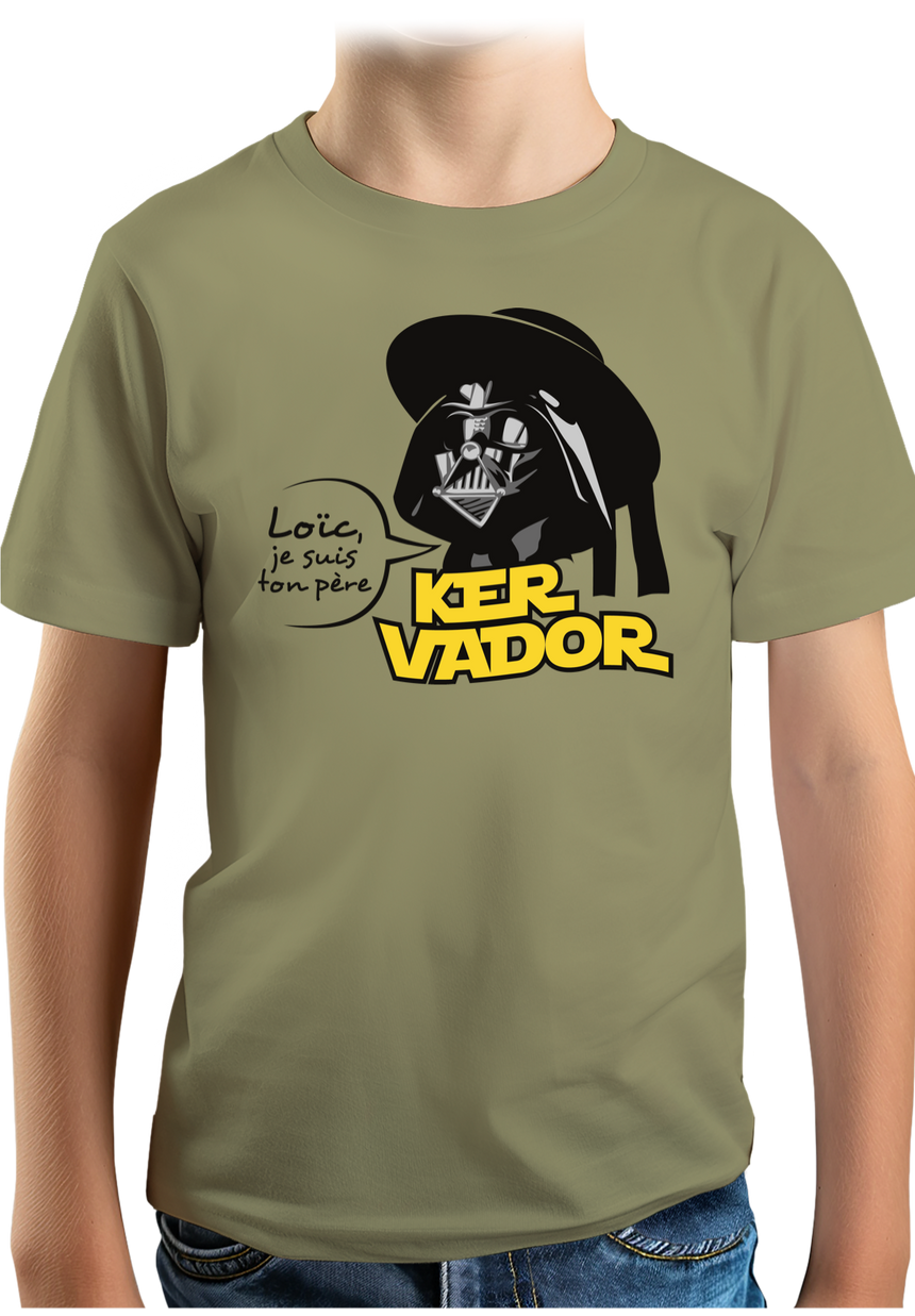 T-Shirt Garçon Kervador Et Son Fils Loic en Bretagne