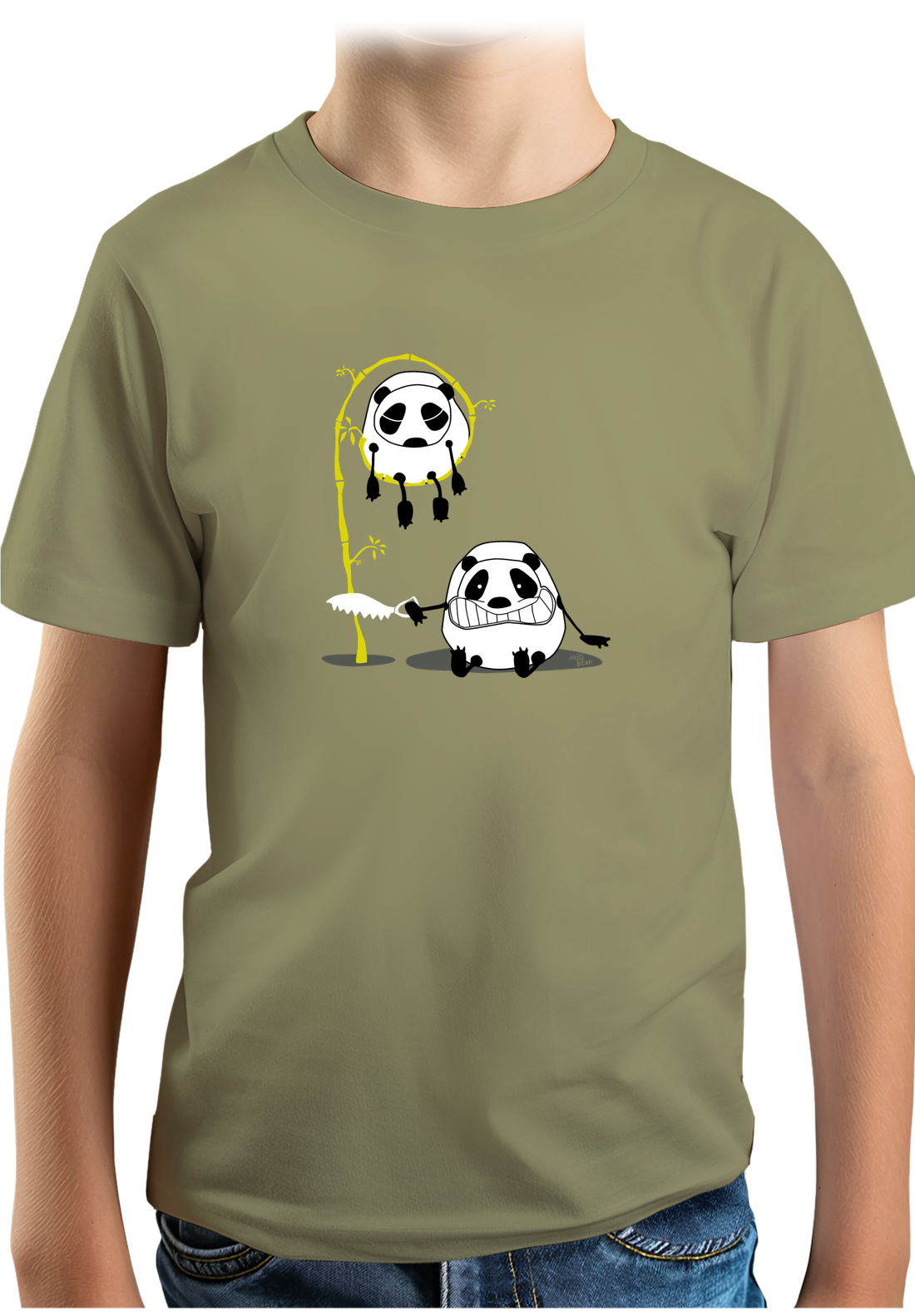 T-Shirt Garçon Panda et bambou