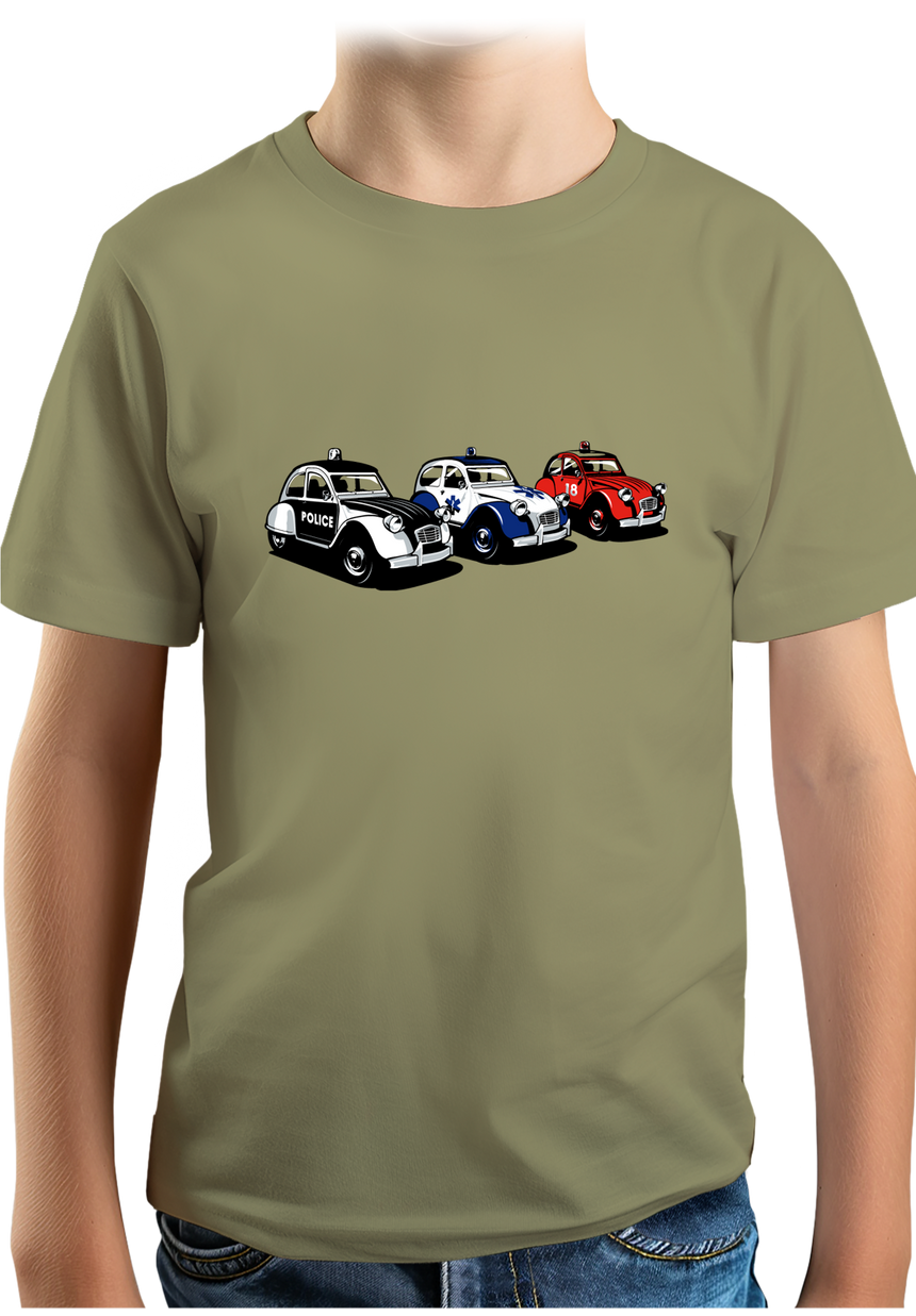 T-Shirt Garçon Rescue Deuch - Police - Pompier