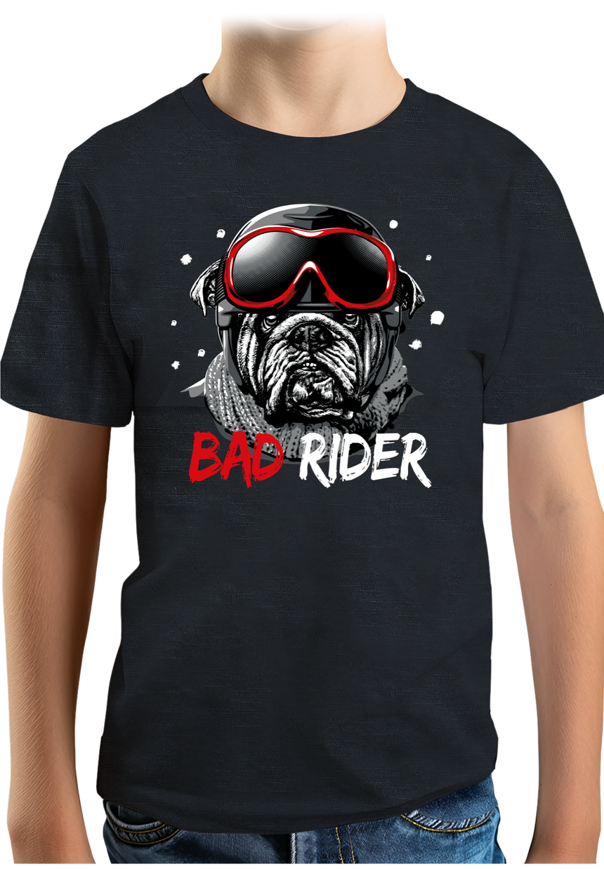 T-Shirt Garçon Bad Rider le chien rider