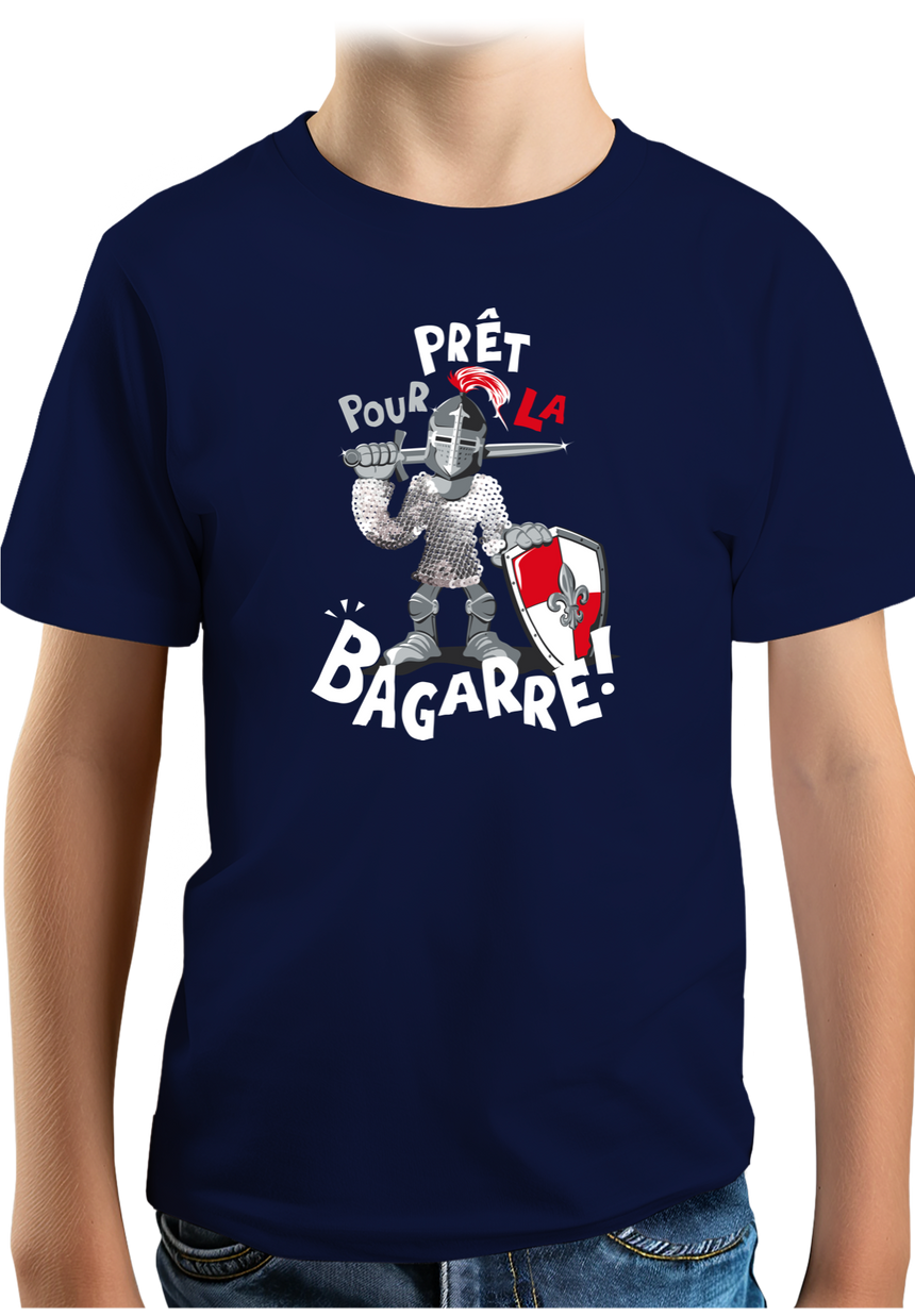 T-Shirt Garçon Chevalier prêt pour la bagarre
