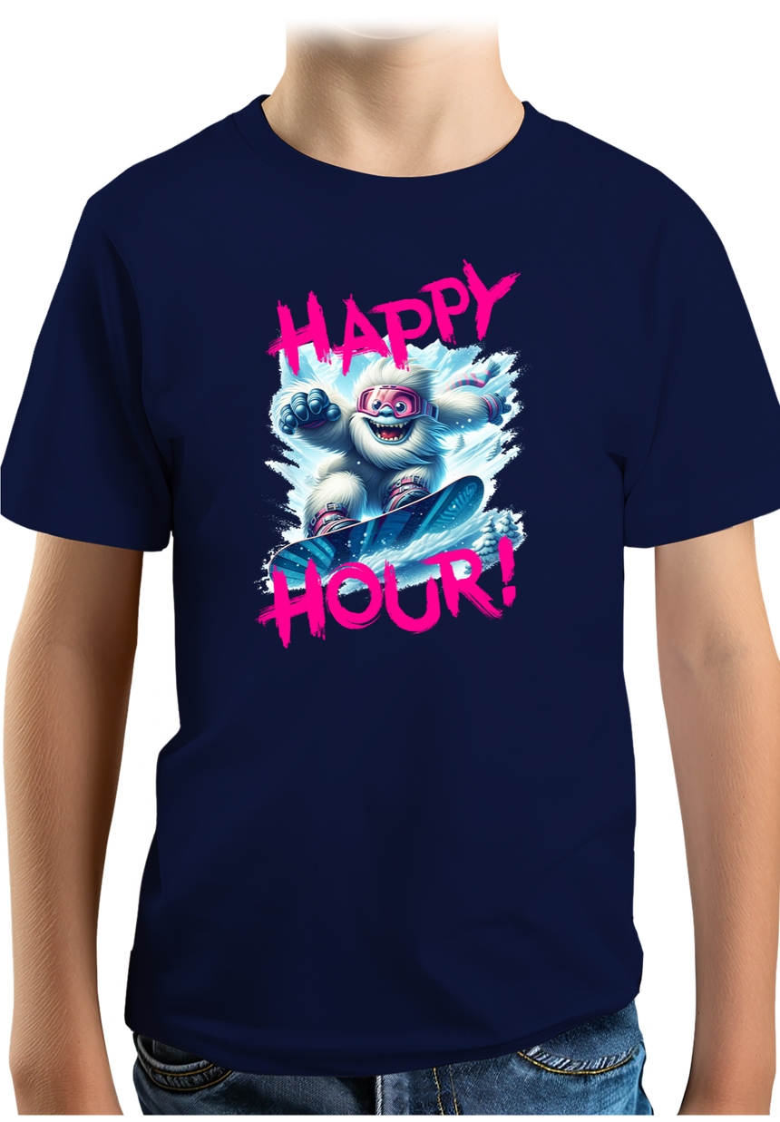 T-Shirt Garçon Yeti snow en surf