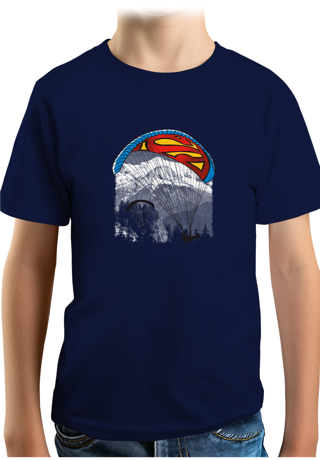 T-Shirt Garçon Le Parapente Façon Superman