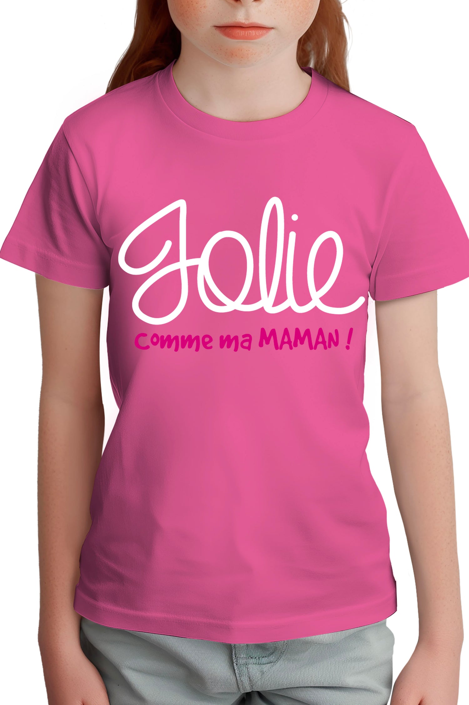 T-Shirt Fille Jolie comme ma maman