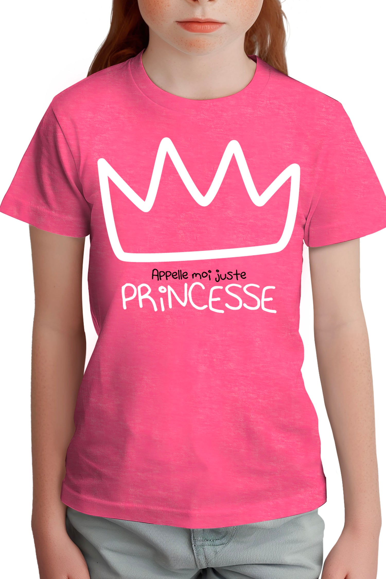 T-Shirt Fille Appelle moi Princesse