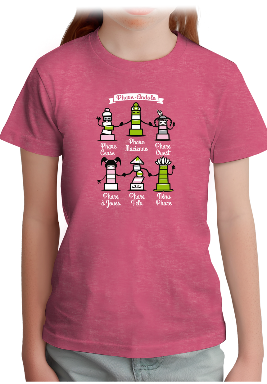 T-Shirt Fille Les 06 phares-andoles