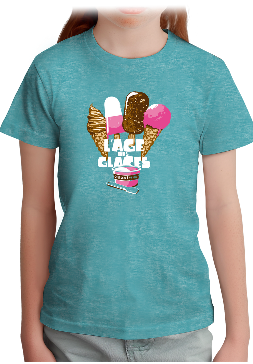 T-Shirt Fille L'âge de manger des Glaces