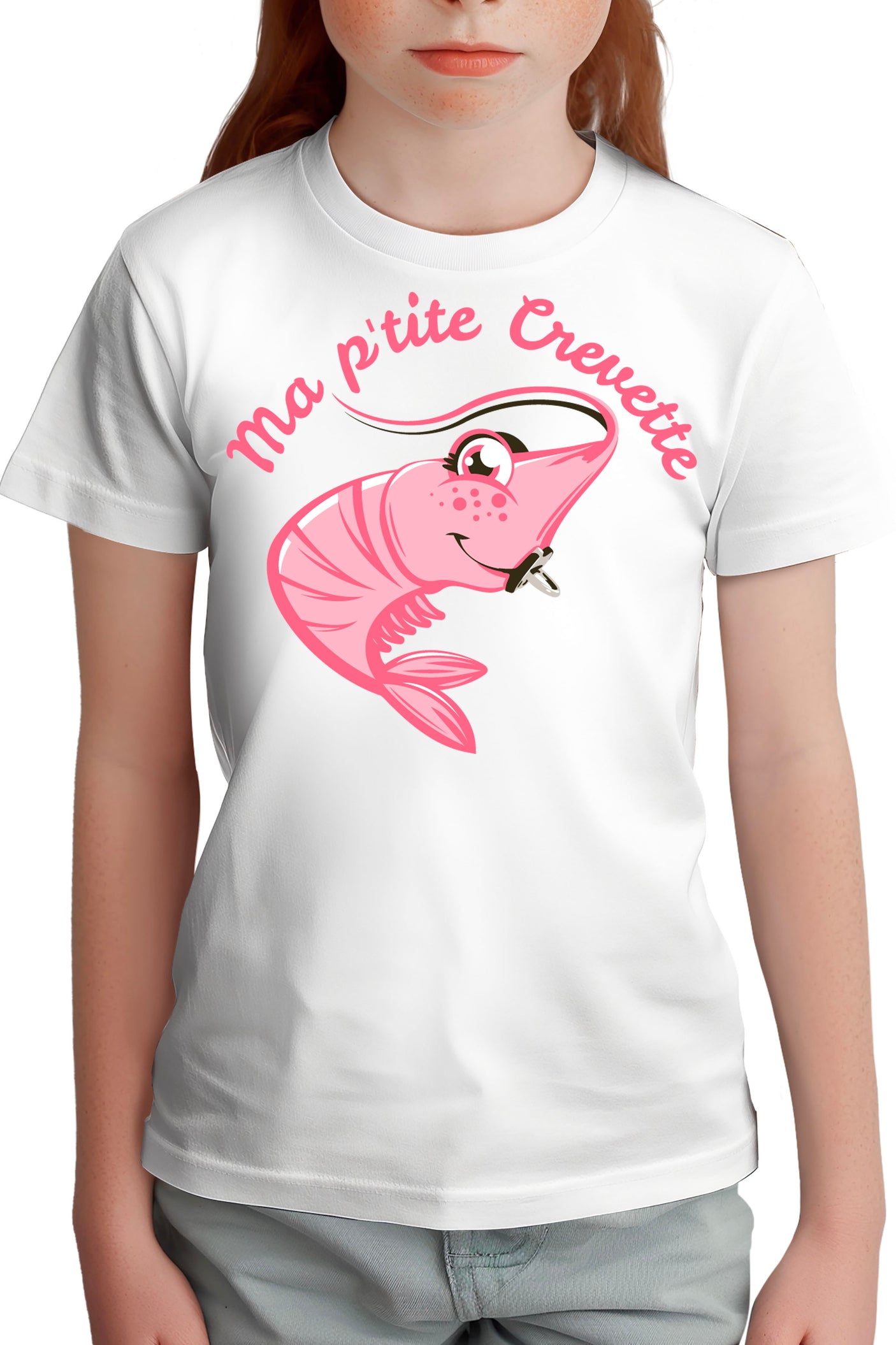 T-Shirt Fille Ma petite crevette