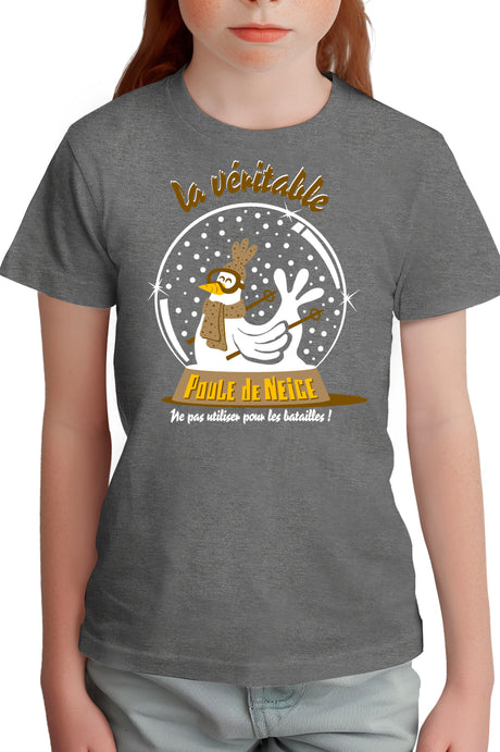 T-Shirt Fille Poule de neige