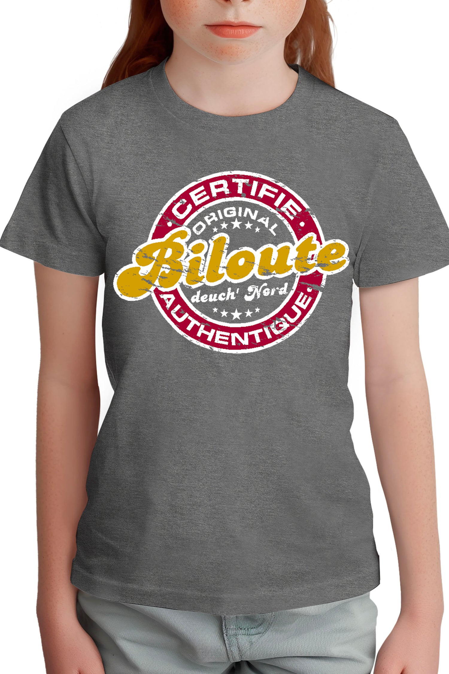 T-Shirt Fille Certifie authentique biloute