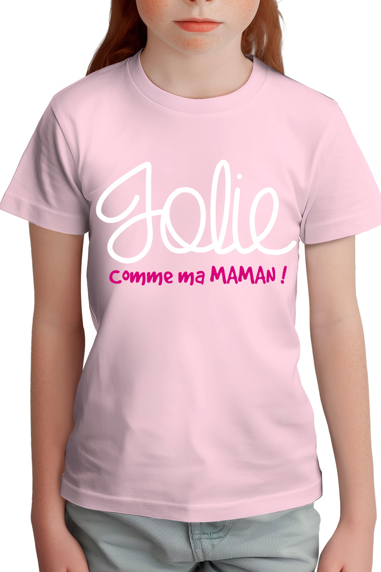 T-Shirt Fille Jolie comme ma maman
