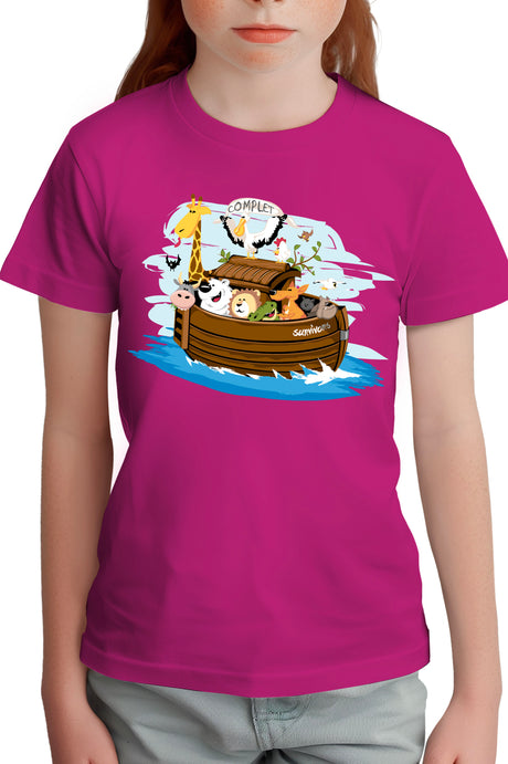 T-Shirt Fille Arche de Noe Recto Verso