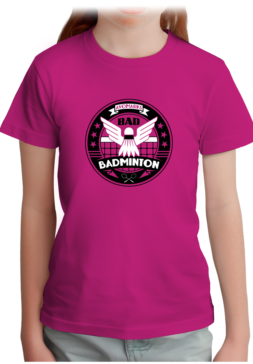 T-Shirt Fille Bad badminton university