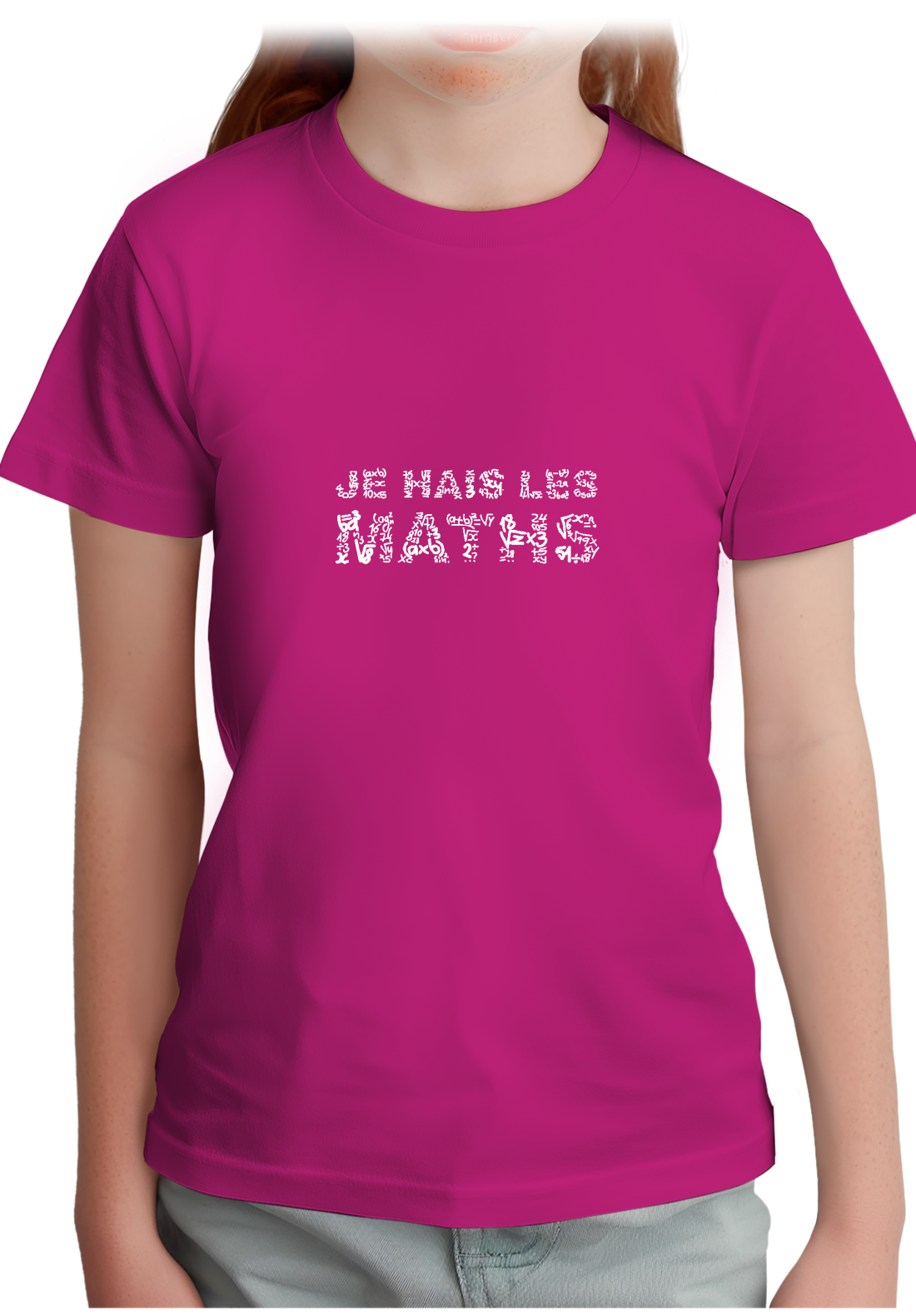 T-Shirt Fille Je Hais Les Maths