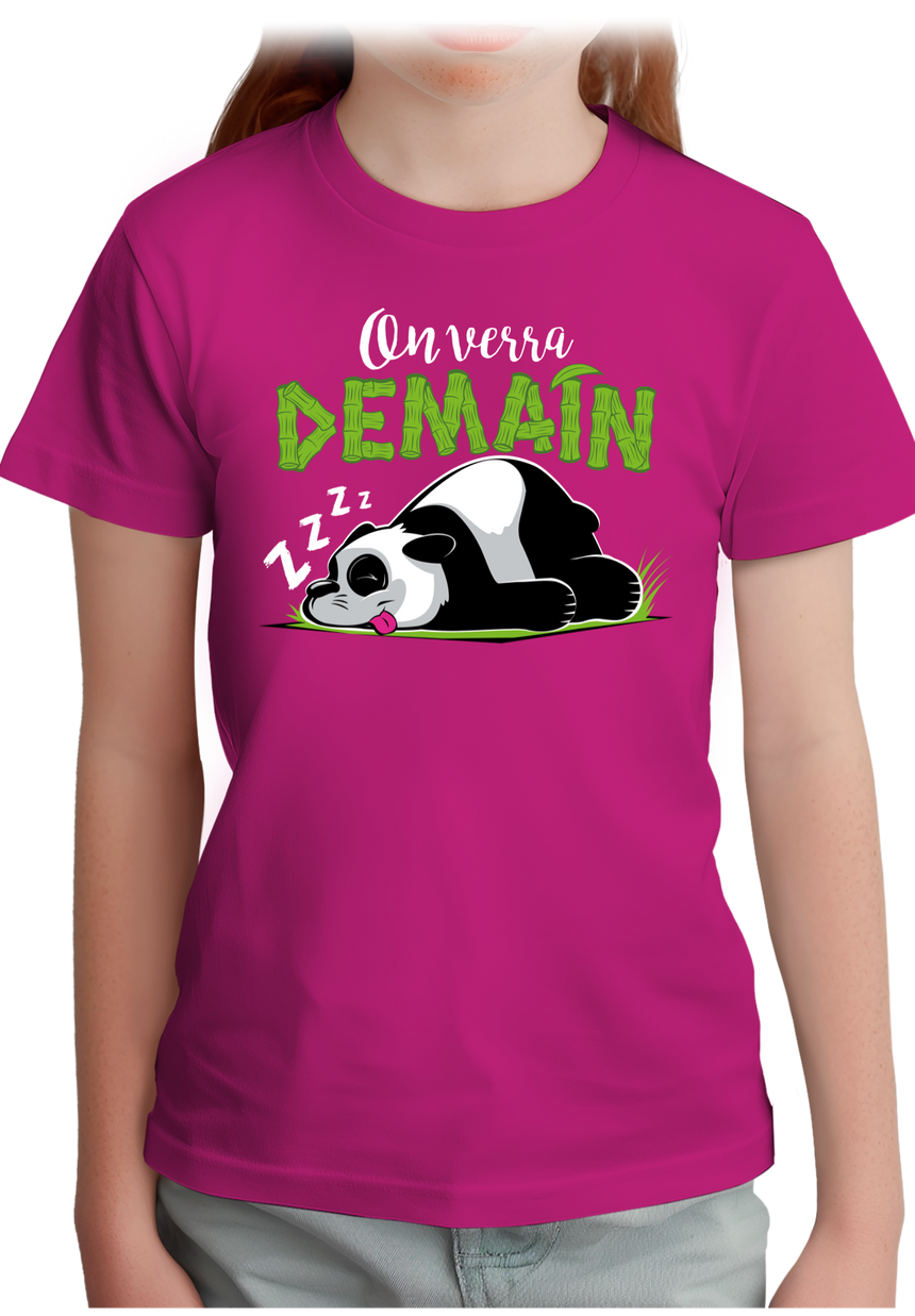 T-Shirt Fille On verra demain