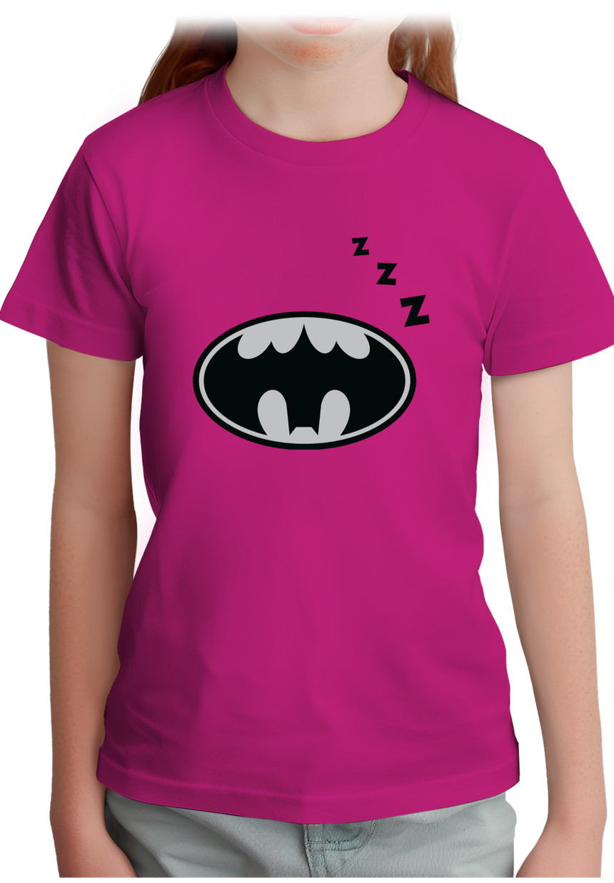 T-Shirt Fille Super héros Bat sommeil