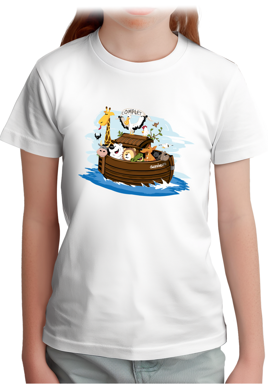T-Shirt Fille Arche de Noé (Recto/Verso)