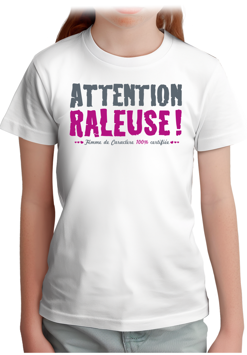 T-Shirt Fille Attention râleuse