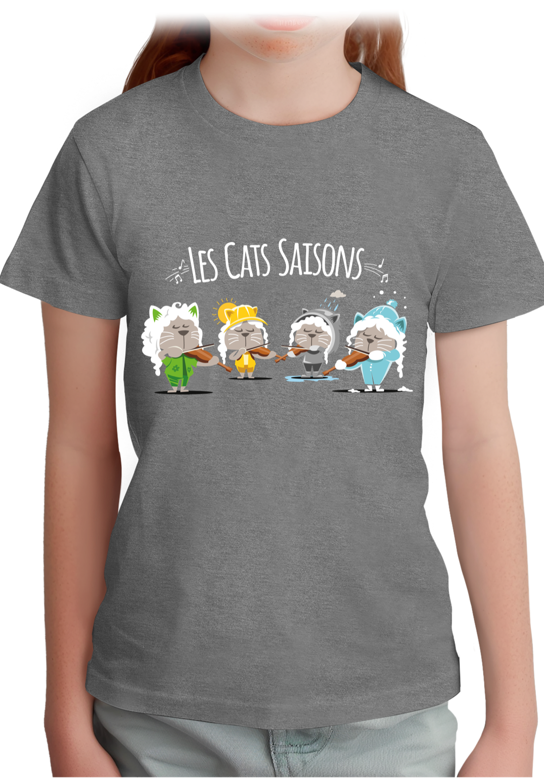 T-Shirt Fille Les Cats Saisons