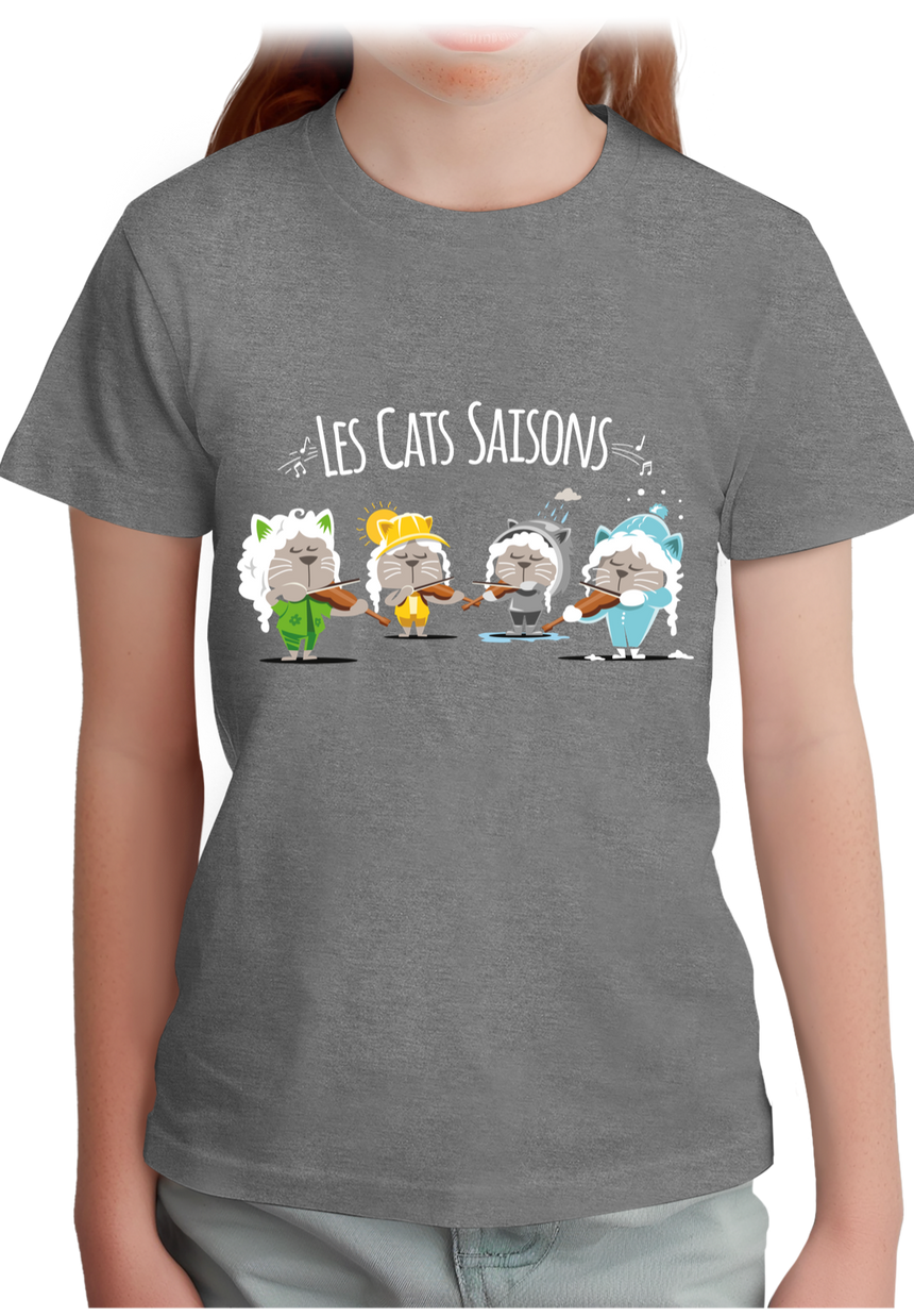T-Shirt Fille Les Cats Saisons