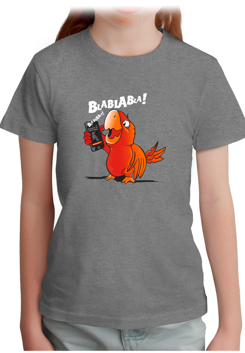 T-Shirt Fille Blablabla dit coco le Perroquet