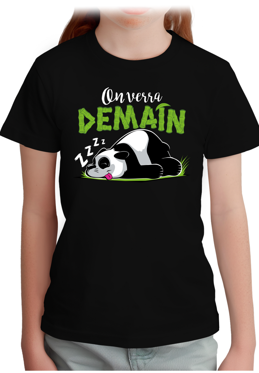 T-Shirt Fille On verra demain