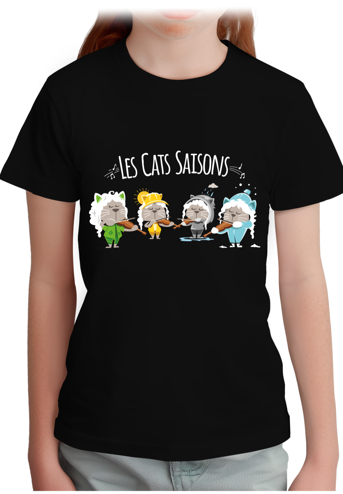 T-Shirt Fille Les Cats Saisons
