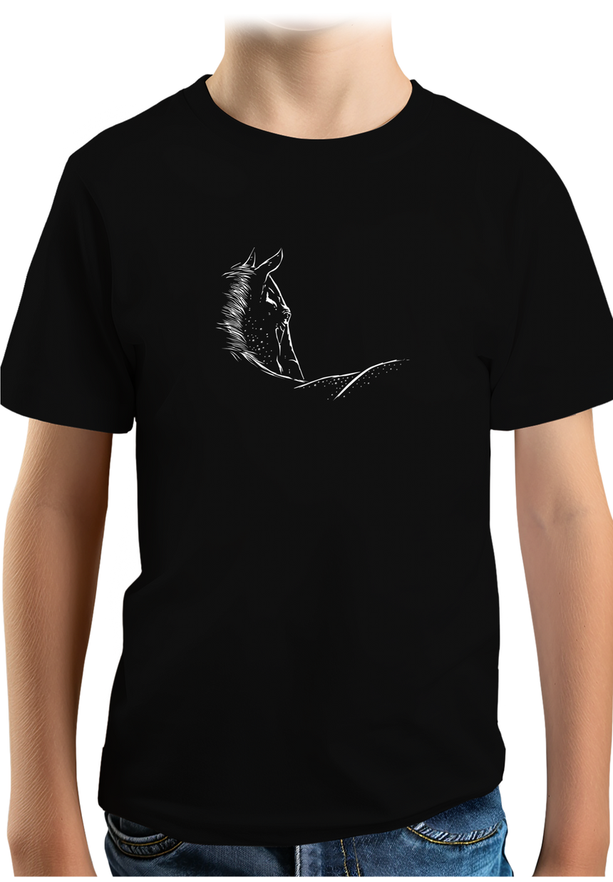 T-Shirt Garçon Cheval de Camargue croupe