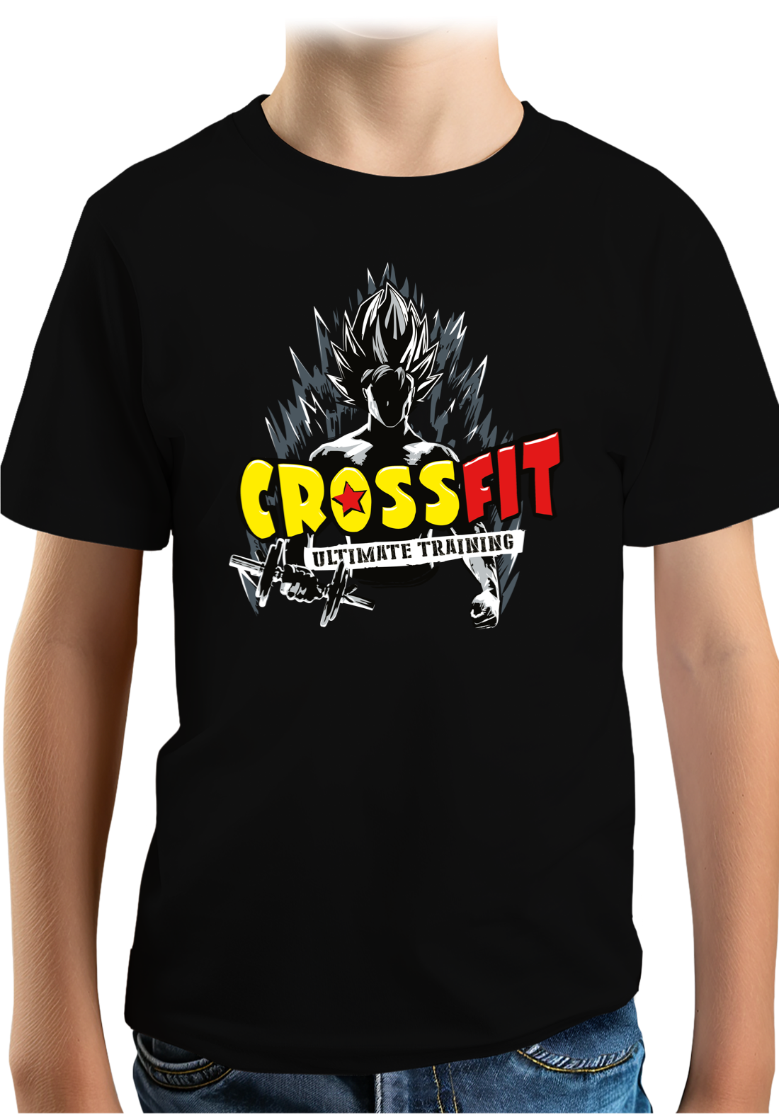 Tee-Shirt Garçon Crossfit salle du temps dbz