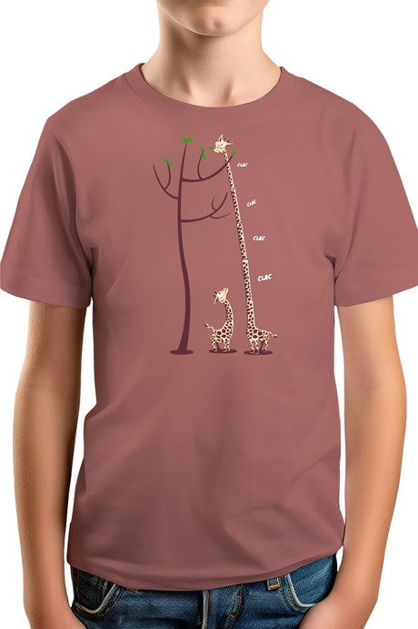 T-Shirt Garçon Girafe dépliable