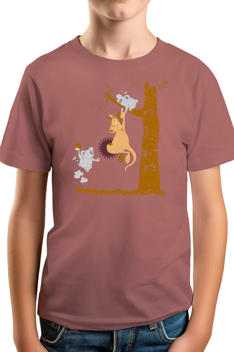 T-Shirt Garçon Basket kangourou et koala