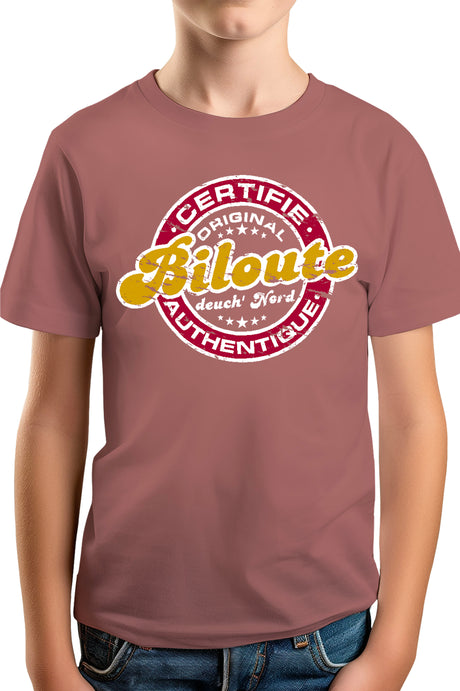 T-Shirt Garçon Certifie authentique biloute