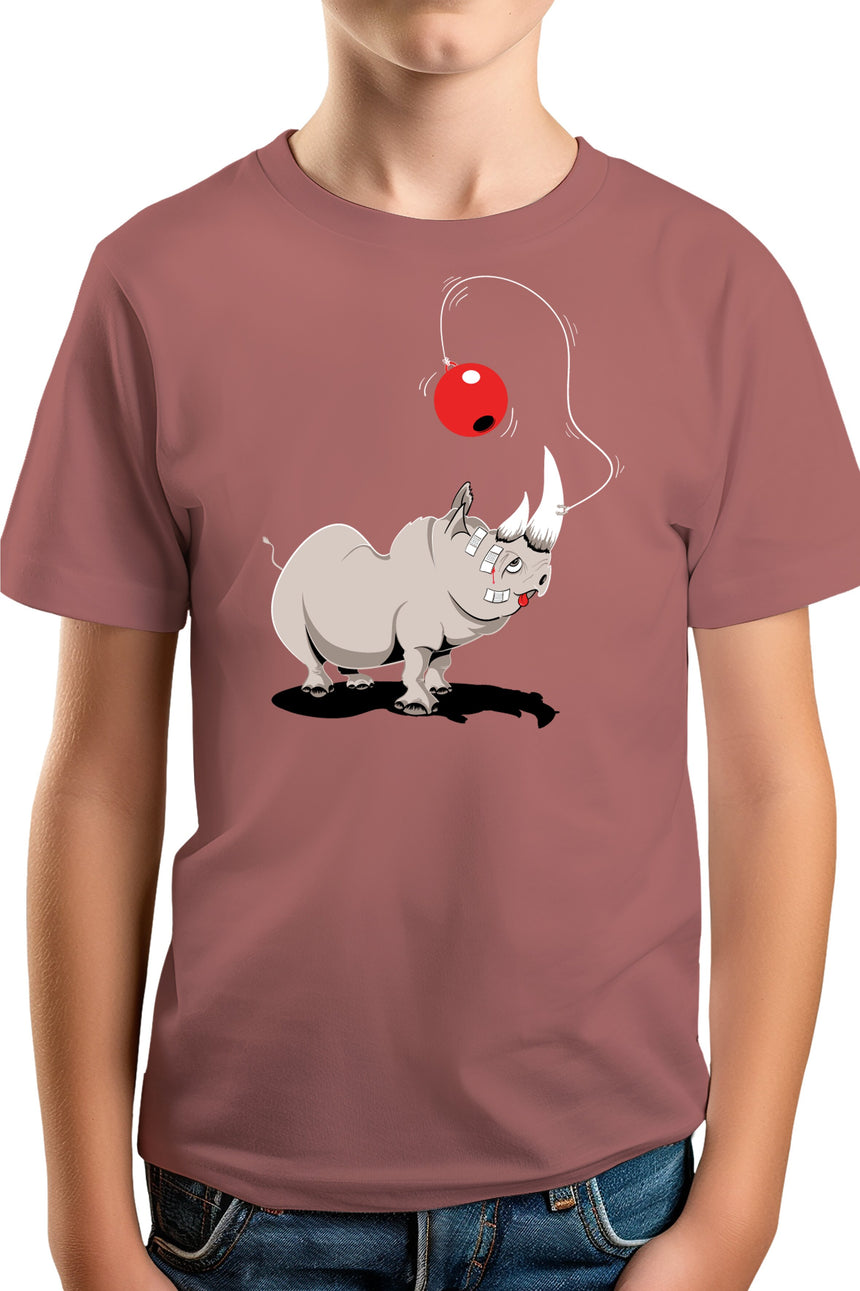 T-Shirt Garçon Rhino bilboquet boule rouge