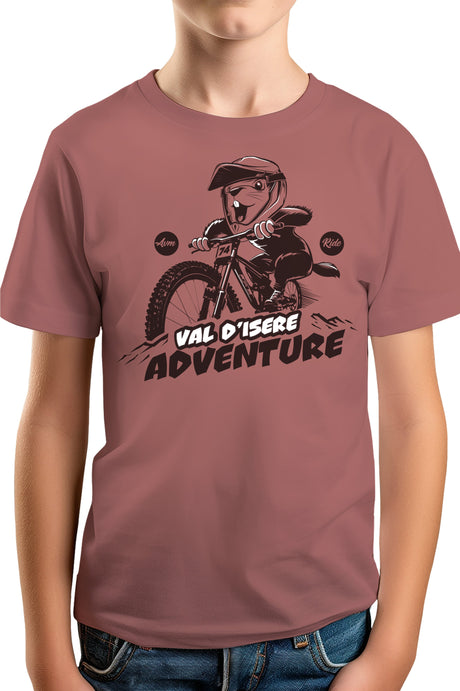 T-Shirt Garçon Marmotte sur vélo
