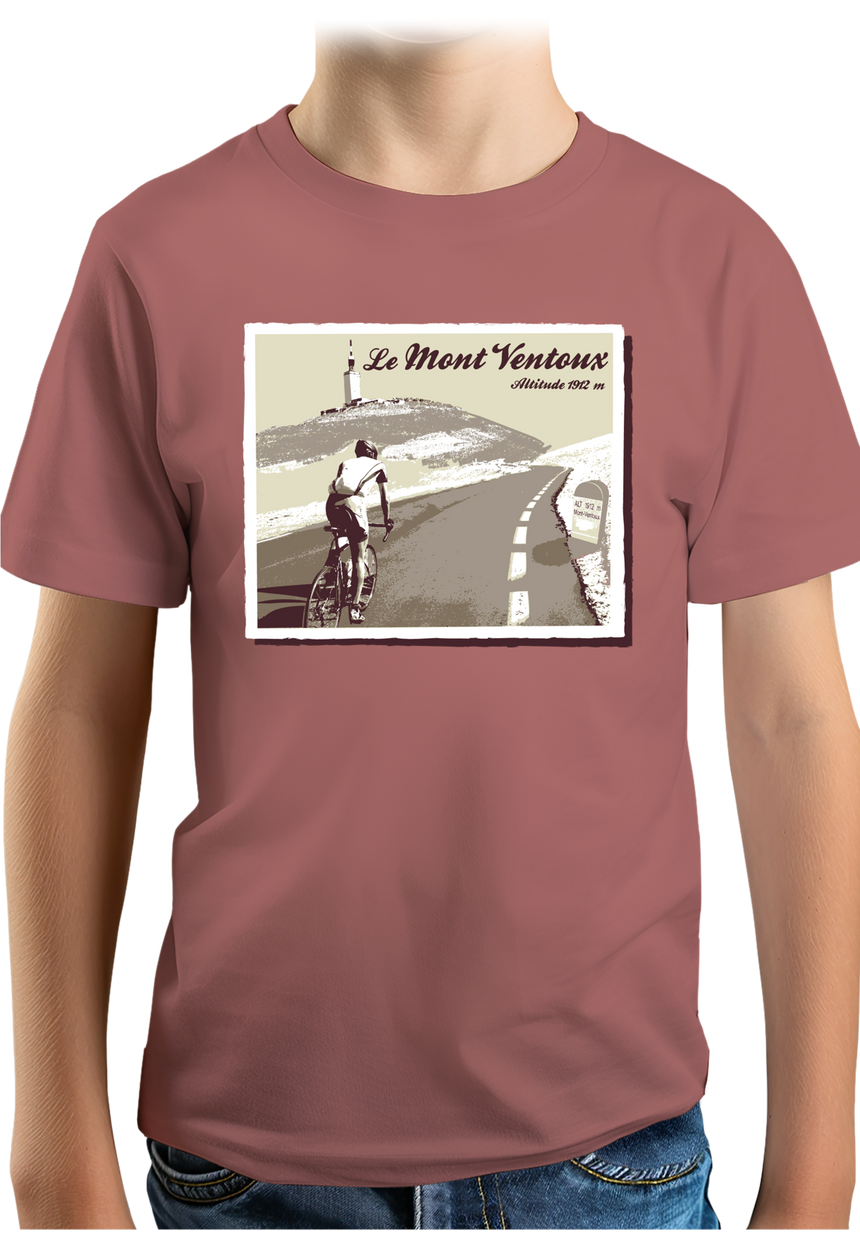 T-Shirt Garçon Le Mont Ventoux en vélo