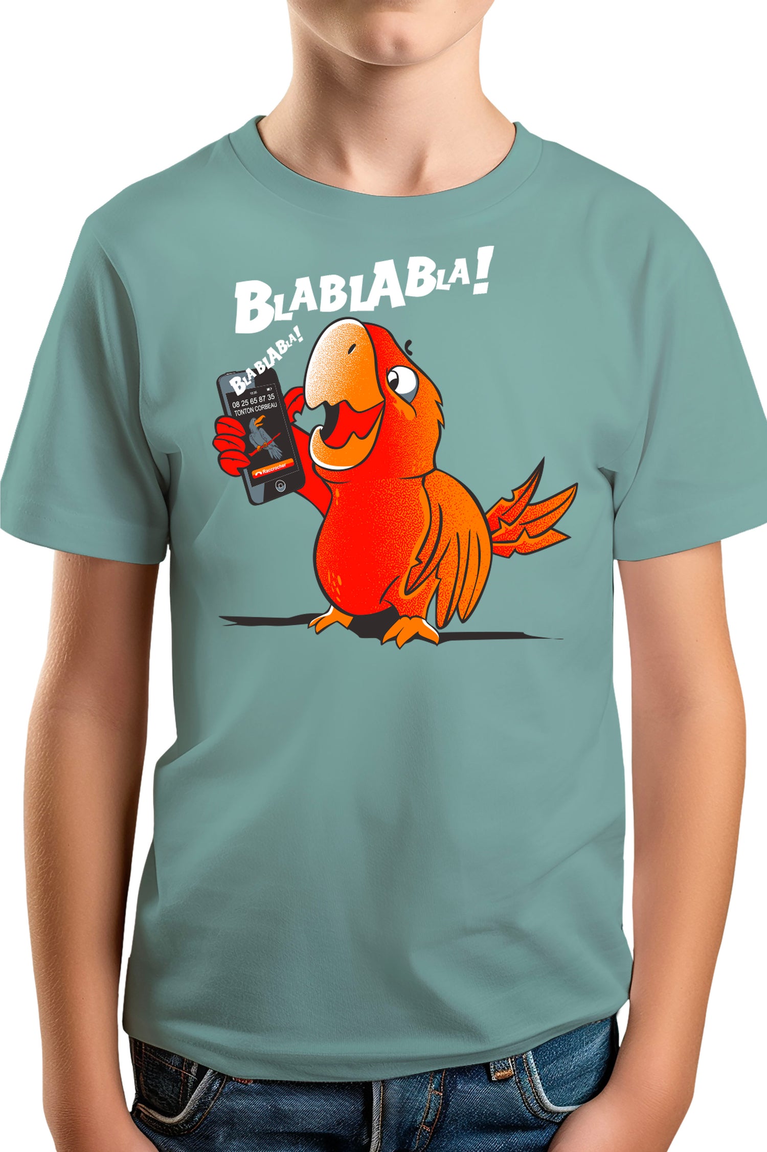 T-Shirt Garçon Blablabla le Perroquet