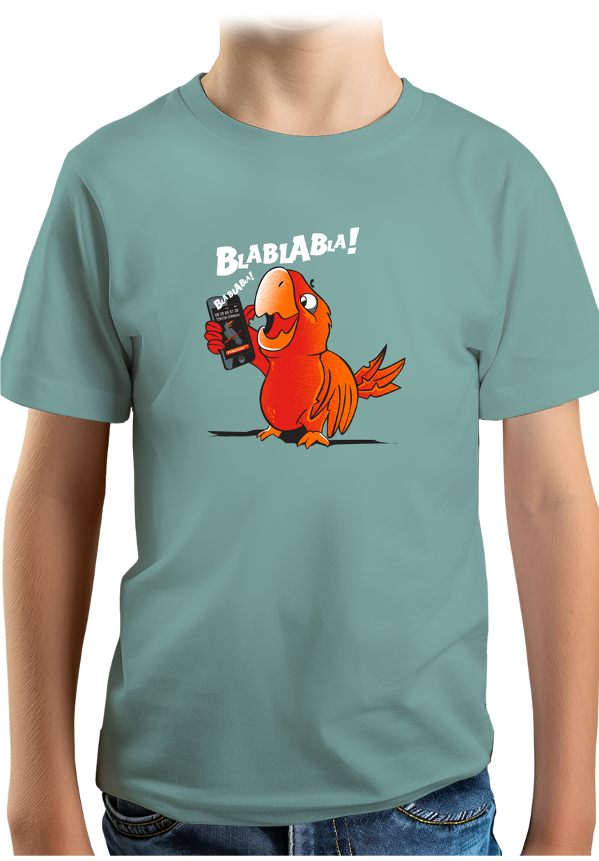 T-Shirt Garçon Blablabla dit coco le Perroquet