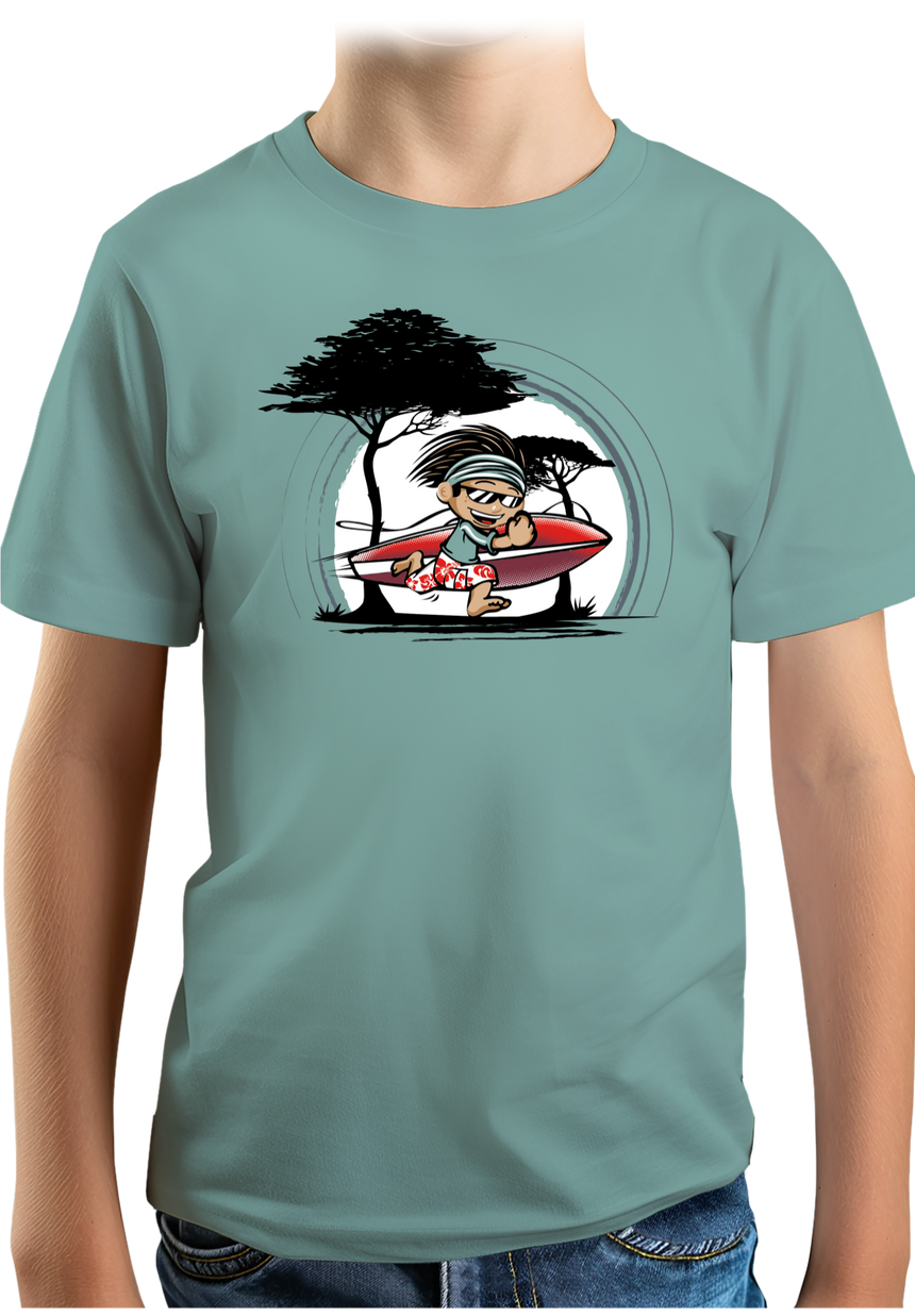 T-Shirt Garçon Surfer au plus vite