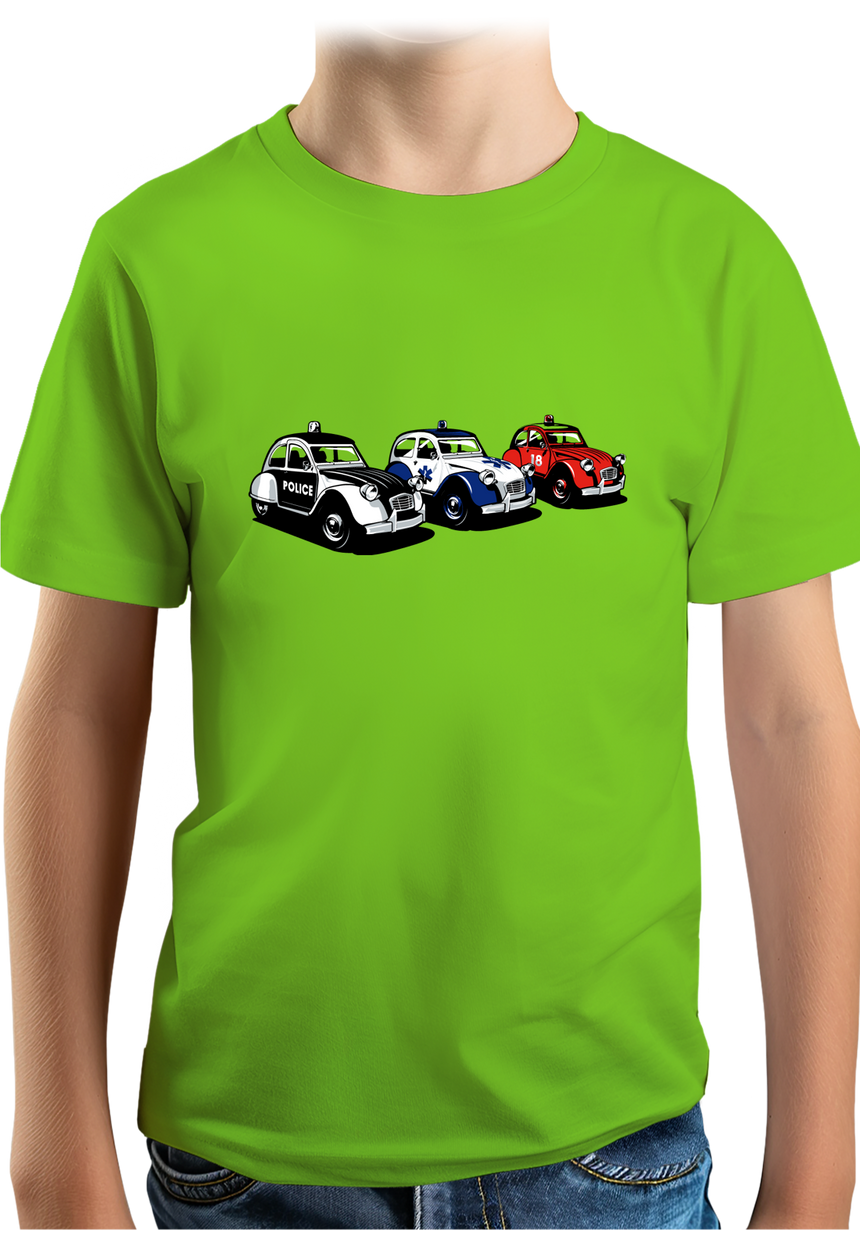 T-Shirt Garçon Rescue Deuch - Police - Pompier